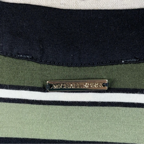 Michael Kors || Striped Jersey Knit Midi Dress - Picture 7 of 9